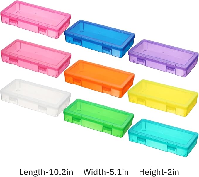 novelinks Stackable Plastic Clear Storage Box Containers - Image 4