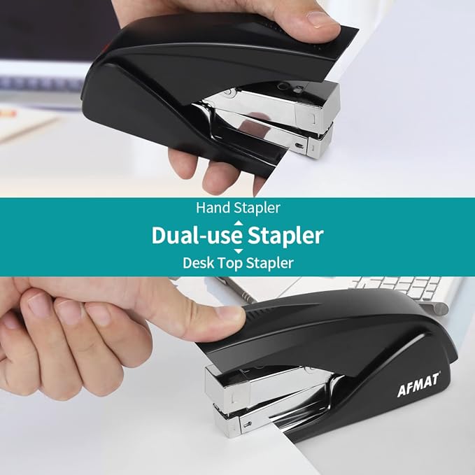 AFMAT Stapler for Desk, 50 Sheet Effortless Desktop Stapler Staple - Image 6
