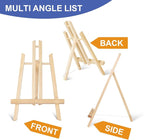 ESRICH 2 Pack 11.8" Wood Easels, Tabletop Easel - Image 3