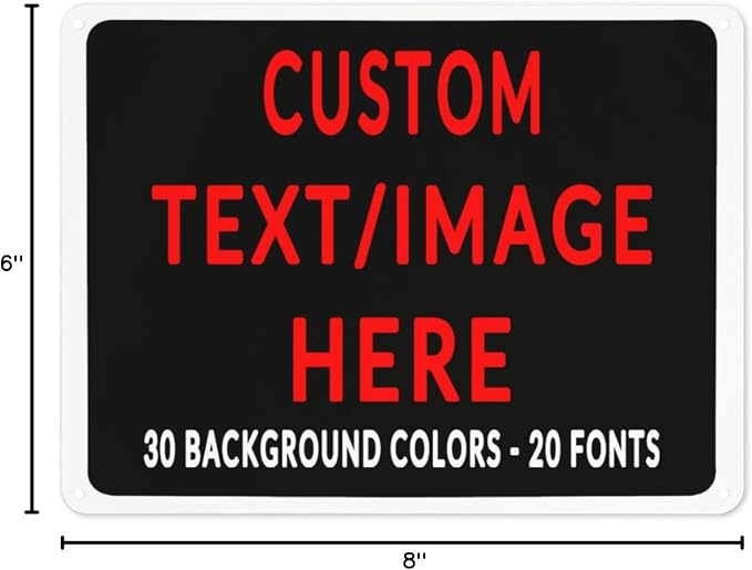 Custom Sign Personalized Custom Metal Sign, Customize - Image 7