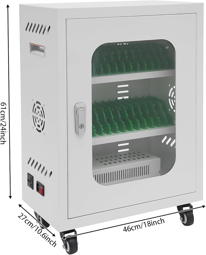 Rechargeable Mobile Phone Charging Cabinet, 30 Slots Cell Phones Charging - Image 2