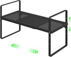 SOFRON Expandable Cabinet Organizer Shelf, Stackable Shelf Riser by SOFRON
