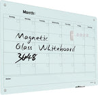 Magnetic Monthly Calendar Glass Whiteboard by Unknown