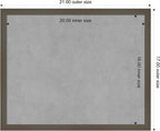 Amanti Art Grey Framed Magnetic Board 17x21 Small Vision Board - Image 3