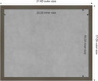 Amanti Art Grey Framed Magnetic Board 17x21 Small Vision Board - Image 4
