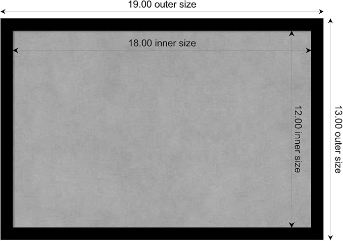 Amanti Art Black Framed Magnetic Board 13x19 Small Vision Board - Image 3