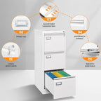 AFAIF 3 Drawer File Cabinet - Image 6