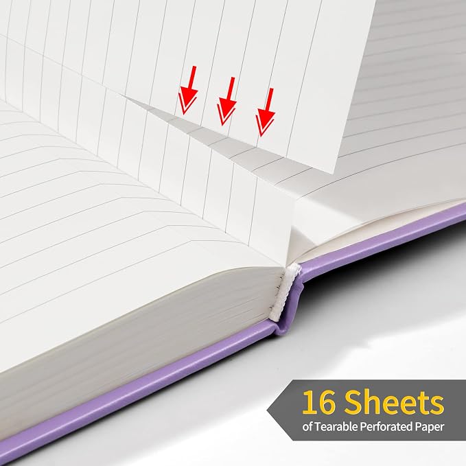 Annecy Lined Journal Notebook, Hardcover Leather Journal - Image 4