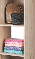 Whitmor Bookcase Storage Organizer, 3 Tier Stackable MDF Bookshelf, Open - Image 5