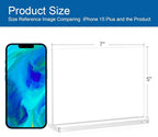 BlueValley Clear Acrylic Sign Holder 7x5 Inch - Image 2