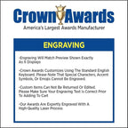 Crown Awards Personalized Jade Horizon Crystal Clock – Premium Jade Crystal - Image 5