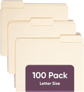 Smead File Folders Letter Sized, 1/3-Cut Tab, Letter Size Manila Folders by SMEAD