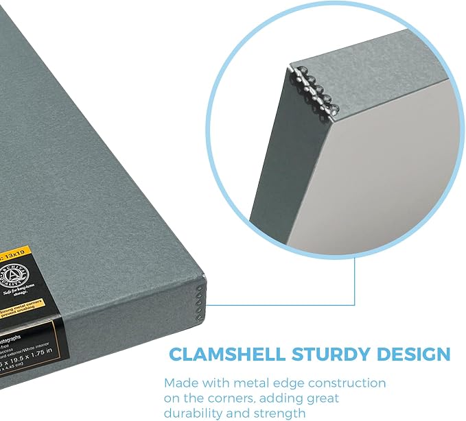 Lineco Folio Storage Box, Clamshell Design - Image 4