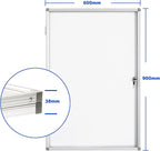 BIBOC 36x24 Inches Lockable Bulletin Boards White Board Frame Enclosed Display - Image 3