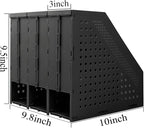 SAYEEC 1Pcs Collapsible Plastic Magazine File Holder Vertical Binder Storage - Image 2