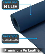Large Desk mat, Leather Desk Pad Protector, Office Desk Mat, Mouse Pad - Image 2