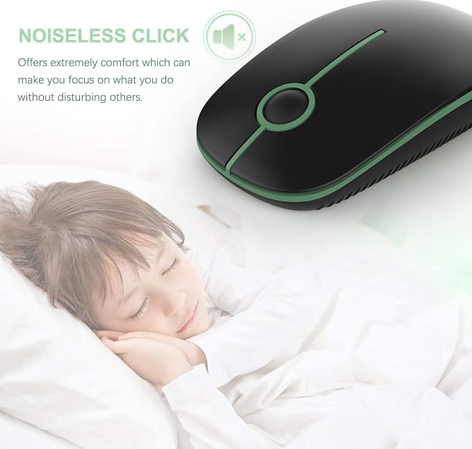VssoPlor Wireless Mouse, 2.4G Slim Portable Computer Laptop Mouse - Image 2