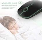VssoPlor Wireless Mouse, 2.4G Slim Portable Computer Laptop Mouse - Image 2