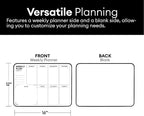 Aroundesk Double Sided Weekly Dry Erase Board - Image 6