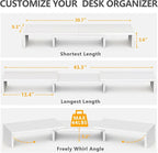 TAVR Furniture Dual Monitor Stand Riser, Computer Monitor Stands - Image 3