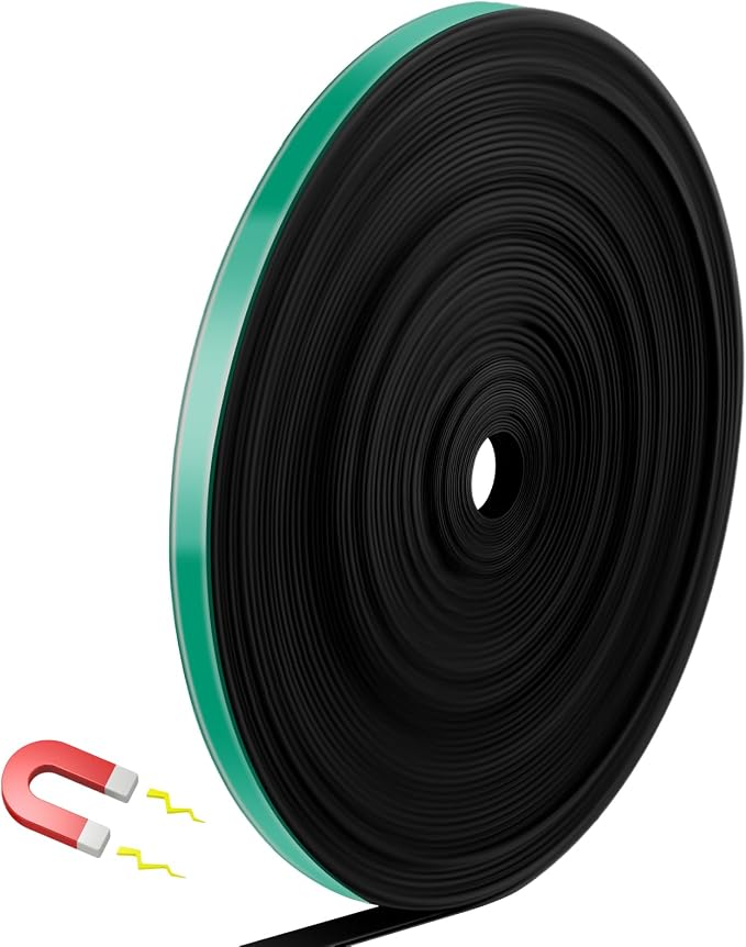 AmazingSpark Magnetic Tape Roll Thin Strips, 0.39 Inch x 66 Feet Magnetic Board by Unknown