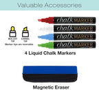 Excello Global Products Rustic Tabletop Chalkboard: Includes 4 Liquid Chalk - Image 5