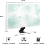 Baocicco Abstract Watercolor Waterproof Computer Monitor Cover 26, 28 Inch Cyan - Image 2