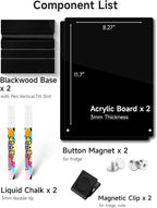 Kivsty 2 PCS Desktop Black Dry Erase Board - Image 5