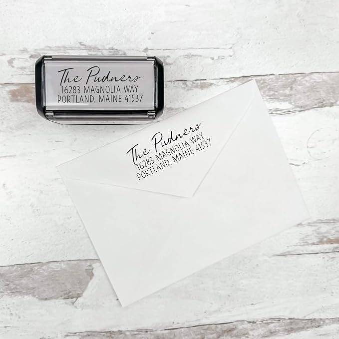 Self Inking Modern Address Stamps | Custom Return Address Stamper - Image 7