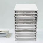 GUEYYSAN Vertical File Storage Rack, 11-Compartment Desktop Sorter Documents Box - Image 8
