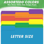File Folder, HERKKA 120 Pack 1/3 Cut Tab File Folders, Colored File Folders - Image 5