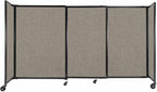 Versare Straightwall Sliding Portable Wall Partition | Freestanding Office by VERSARE