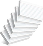 300 Count Index Cards 3 x 5 Inch Ruled White Index Cards, Flash Cards College by Nichela