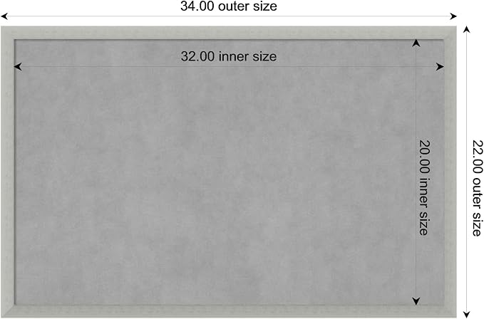 Amanti Art Silver Framed Magnetic Board 22x34 Large Vision Board - Image 4