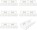 Under Desk Cable Management- 6 Pack Cord Organizer. Metal Wire Cable Management by Coyacool