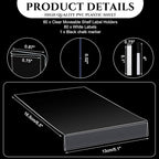 Containlol 60 Sets Moveable Shelf Label Display Holders - Image 2