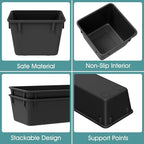 WOWBOX 25 PCS Plastic Drawer Organizer Set, Desk Drawer Divider Organizers and - Image 3
