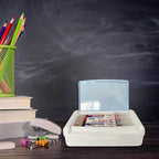 Double Layer Plastic Art Storage Box ，Fashion Hard Durable Pencil Organizer - Image 4