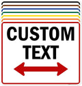 Custom Arrow, Custom Directional Sign, Two Way Arrow, 24x30 Inches, 55 mil by MySignCenter