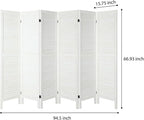 6 Panel Room Dividers and Folding Privacy Screens, Divider - Image 8