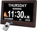 7'' Dementia Clock For Seniors, Large Display Digital Clock by Flyruit