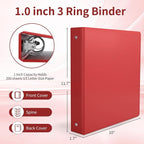 SUQJOY 1-inch 3 Ring Binder - Image 2