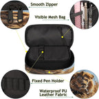 Pardick 3D Lion Pencil Case，Big Capacity Pencil Pouch Coin Pouch Stationery - Image 5