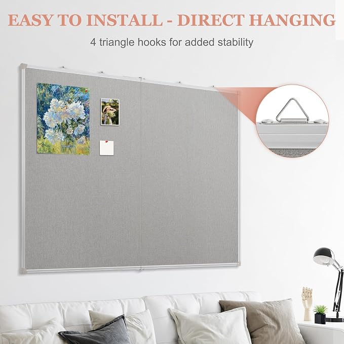 AMUSIGHT Double-Sided Large Cork Board - Image 5