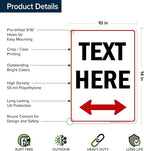 Custom Arrow, Custom Directional Sign, Two Way Arrow, 10x14 Inches, 55 mil - Image 6