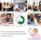 Secura 7.5 Inch Visual Timer, 60 Minute Oversize Visual Countdown Timer - Image 4