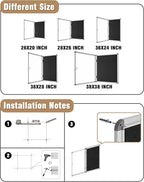 Mifuro 26"x20" Enclosed Bulletin Board, Lockable Weather-Resistant Aluminum - Image 4