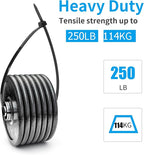 XINGO 26 inch Black Zip Ties Heavy Duty 40 PCS, 250 LBS Ultra Strong Plastic - Image 3