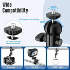 Overhead Camera Mount Rig, Adjustable Aluminum Tabletop Platform - Image 7