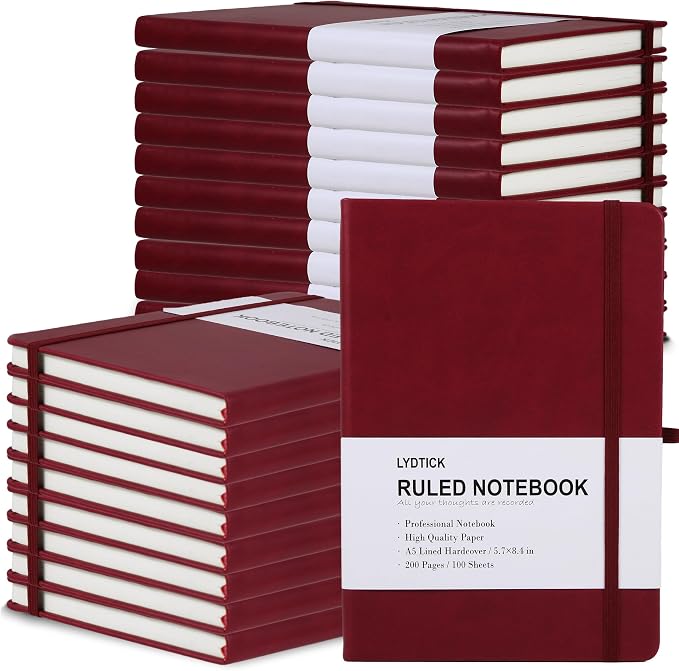 LYDTICK 20 Pack Journals for Writing College Ruled Notebooks Journal in Bulk by LYDTICK